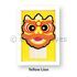 Felt Lunar New Year Lion Dance Decorative Art Stand - Yellow
