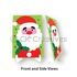 Santa Claus Christmas Paper Deco Stand - Front and Side Views