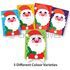 Santa Claus Christmas Paper Deco Stand - 5 Different Colours